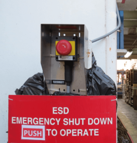 emergency shutdown button