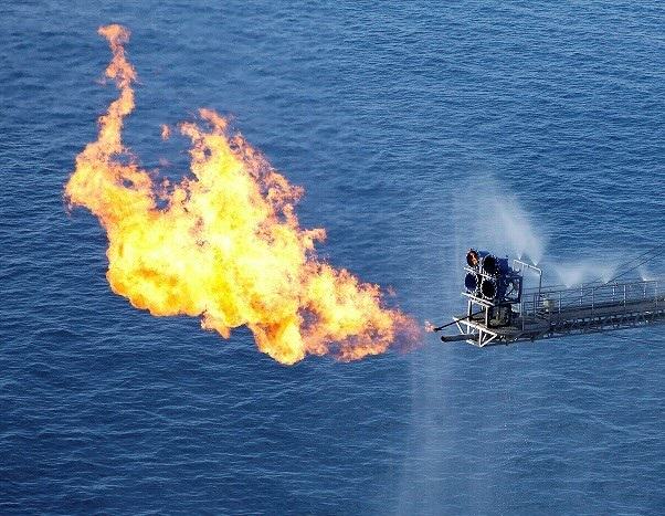 oil and gas flaring during well testing operations