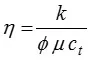 diffusivity coefficient diffusivity coefficient for well test analysis