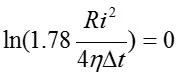 equation with log approximation and radius of investigation