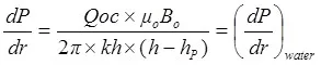 pressure gradient in radial coordinates